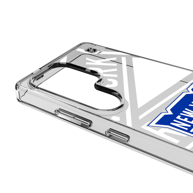 New York Rangers Personalized Tilt Galaxy Clear Phone Case for Samsung Galaxy Detail.Jpg