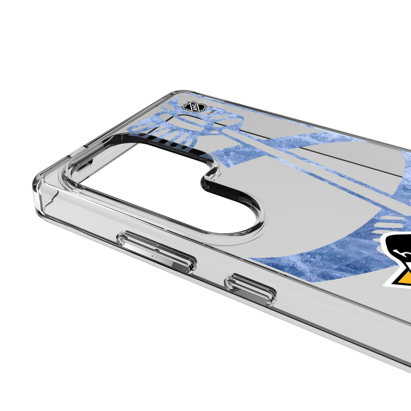 Pittsburgh Penguins Ice Tilt Galaxy Clear Phone Case for Samsung Galaxy Detail.Jpg