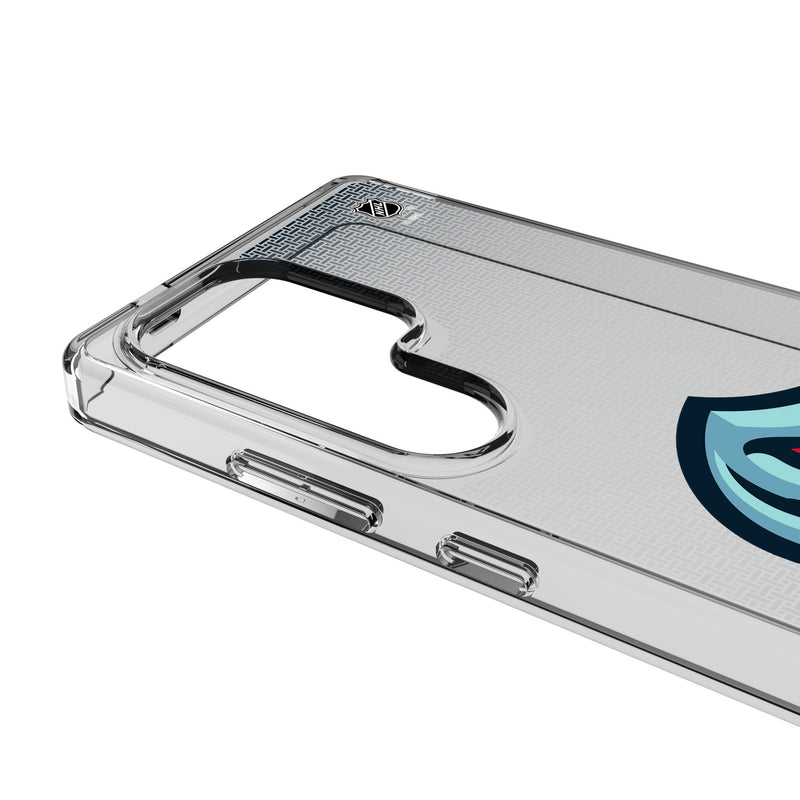 Seattle Kraken Linen Galaxy Clear Phone Case for Samsung Galaxy Detail.Jpg