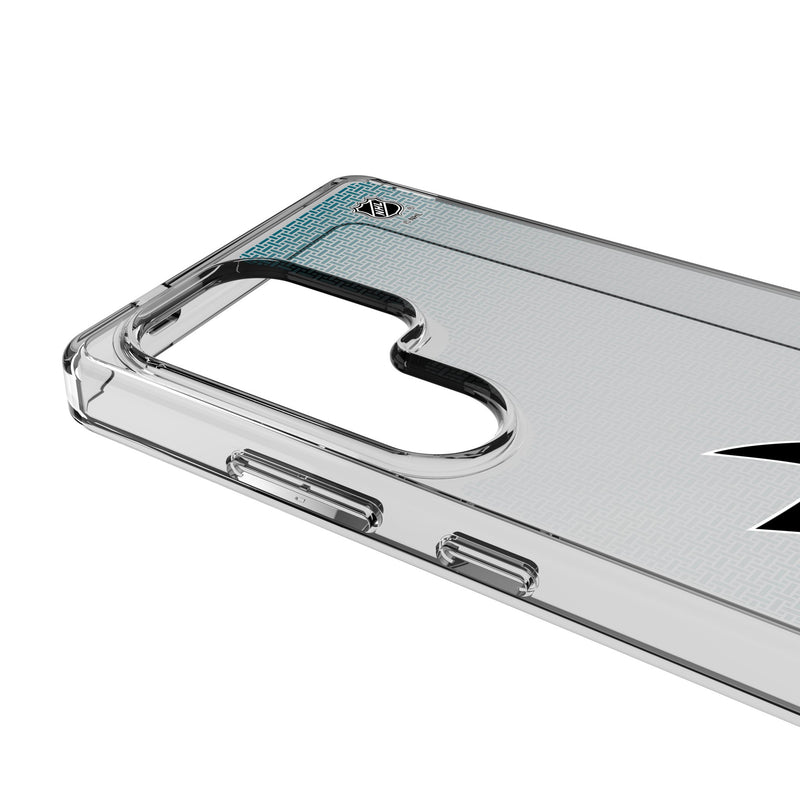 San Jose Sharks Linen Galaxy Clear Phone Case for Samsung Galaxy Detail.Jpg