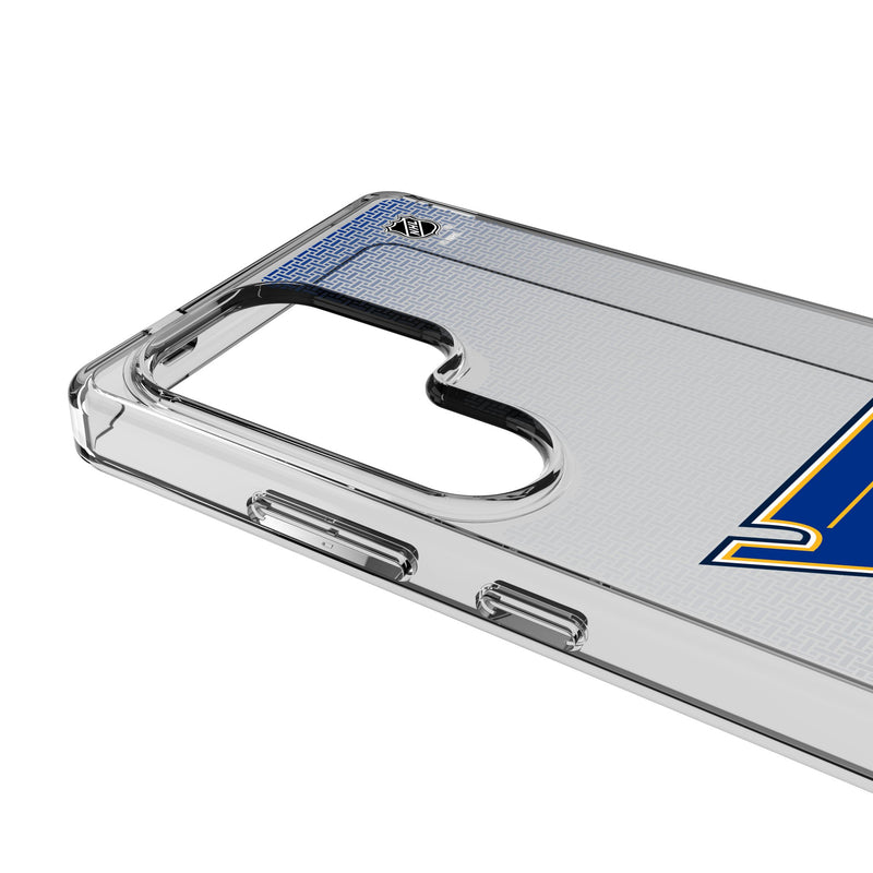 St. Louis Blues Linen Galaxy Clear Phone Case for Samsung Galaxy Detail.Jpg