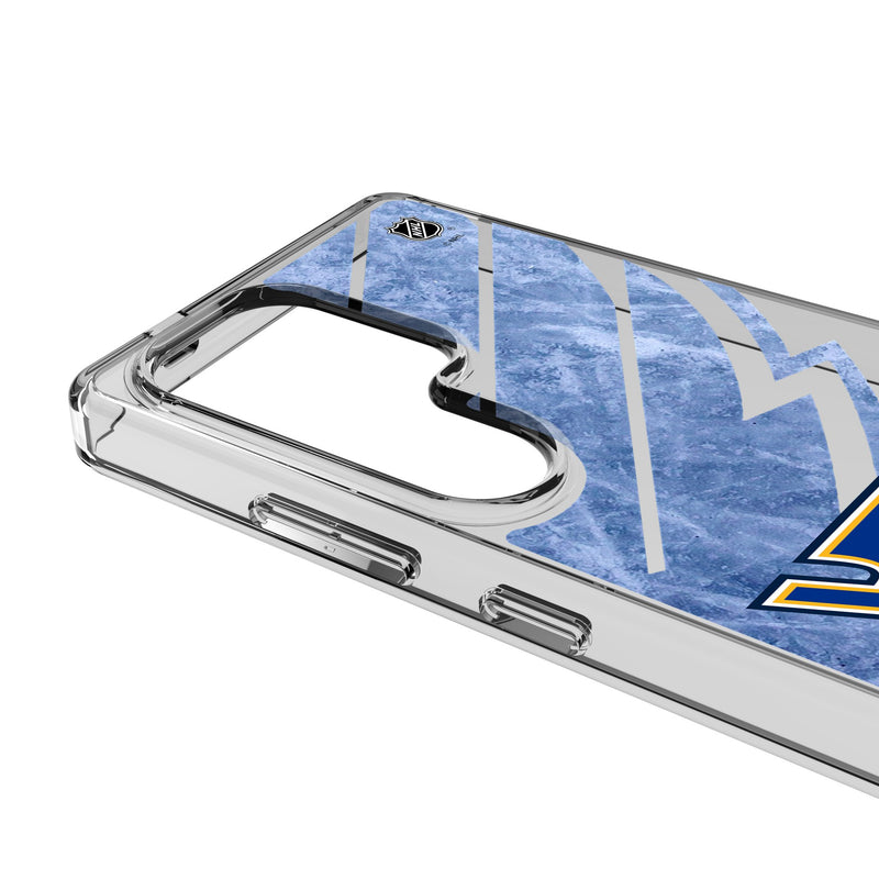 St. Louis Blues Ice Tilt Galaxy Clear Phone Case for Samsung Galaxy Detail.Jpg