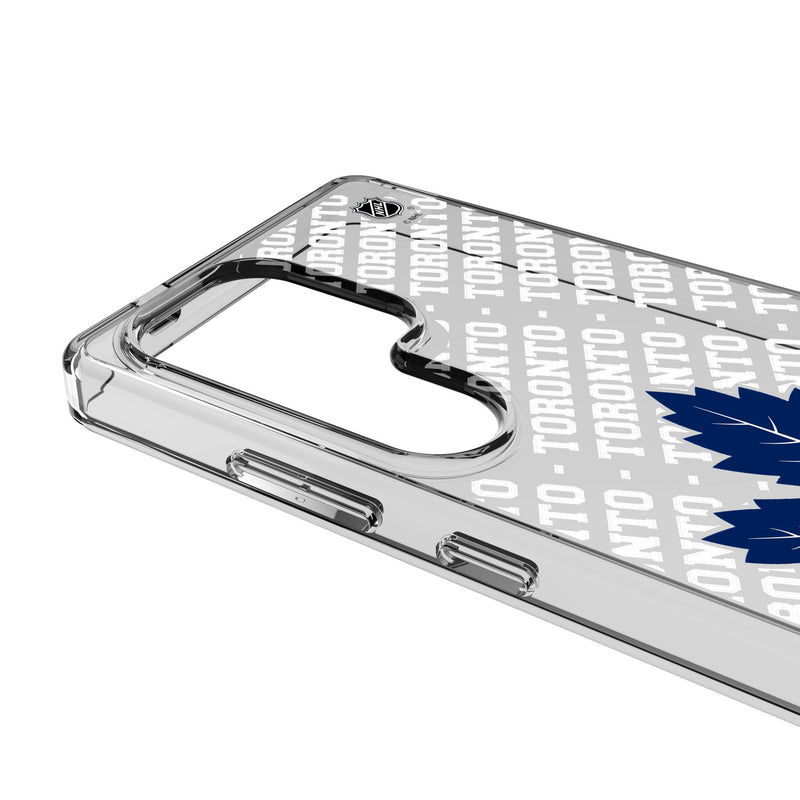 Toronto Maple Leafs Personalized EndZone Plus Galaxy Clear Phone Case for Samsung Galaxy Detail.Jpg