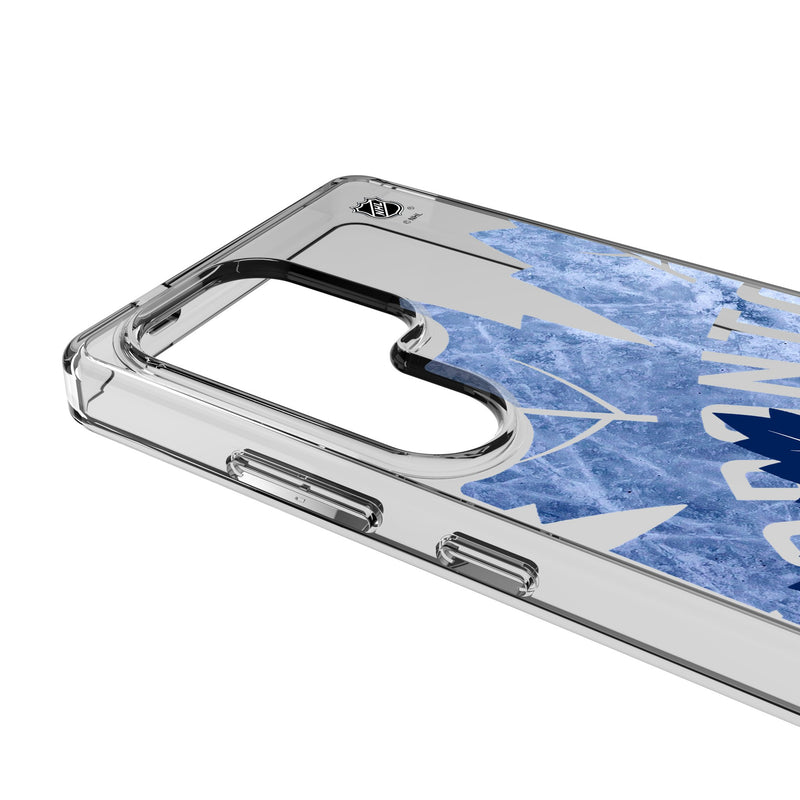 Toronto Maple Leafs Ice Tilt Galaxy Clear Phone Case for Samsung Galaxy Detail.Jpg