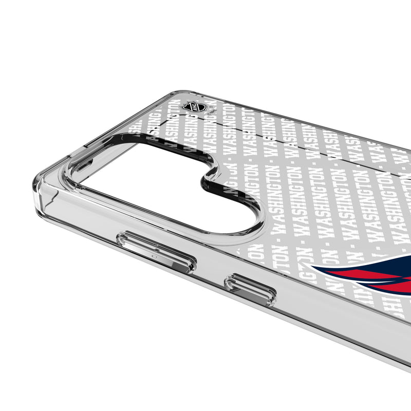 Washington Capitals Personalized EndZone Plus Galaxy Clear Phone Case for Samsung Galaxy Detail.Jpg