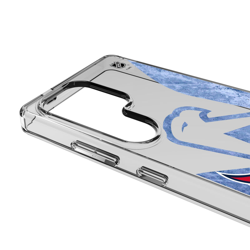 Washington Capitals Ice Tilt Galaxy Clear Phone Case for Samsung Galaxy Detail.Jpg