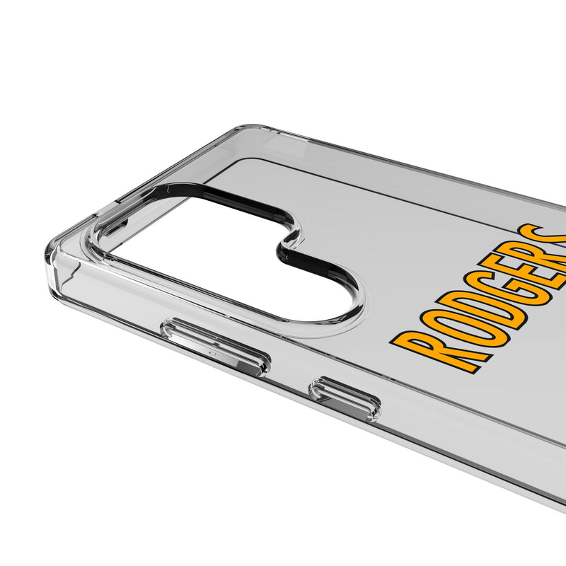 Aaron Rodgers Pittsburgh Steelers 8 Game Tactic Galaxy Clear Phone Case for Samsung Galaxy Detail.Jpg