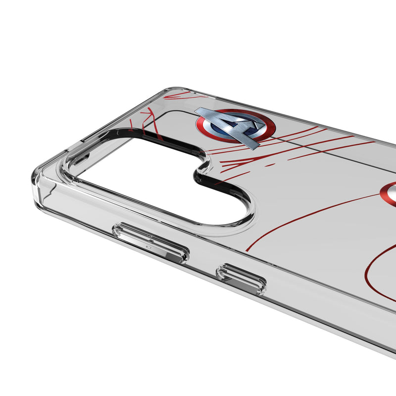 Marvel Avengers Captain America MechLine Galaxy Clear Phone Case for Samsung Galaxy Detail.Jpg