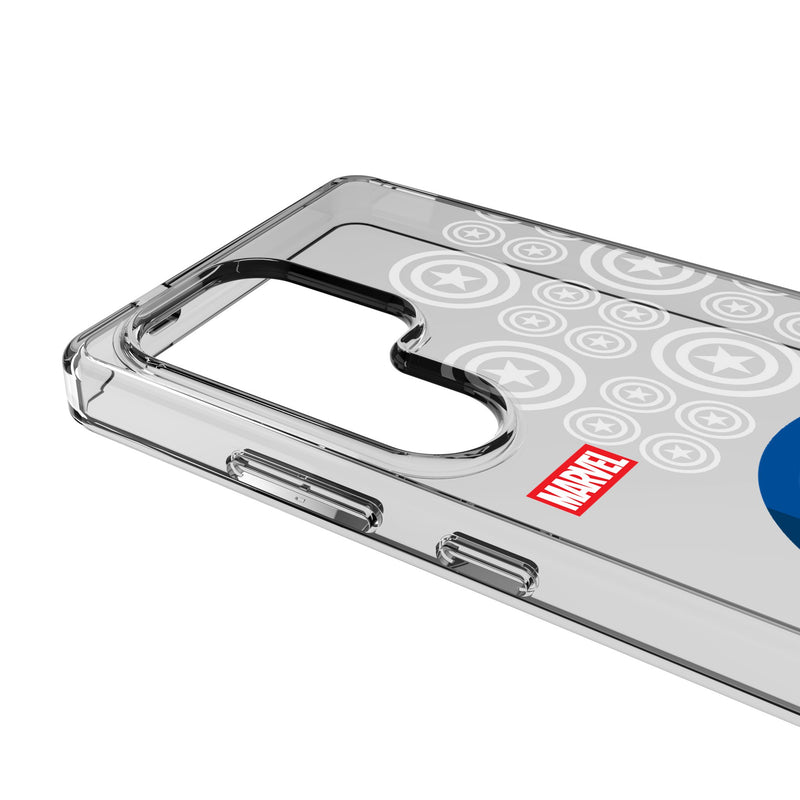 Marvel Avengers Captain America Sigil Galaxy Clear Phone Case for Samsung Galaxy Detail.Jpg