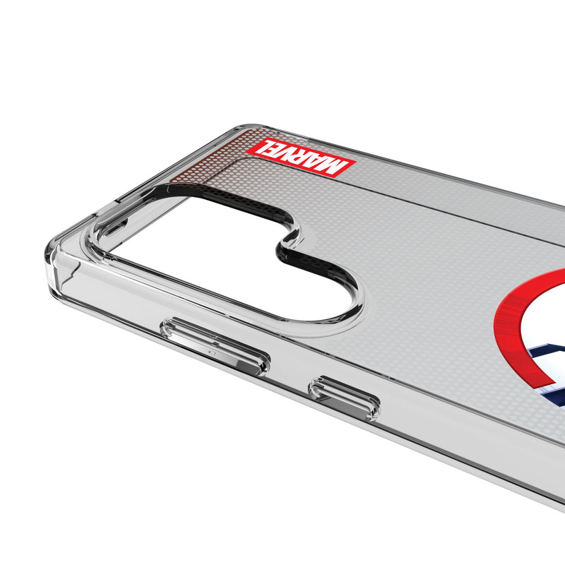 Marvel Avengers Sam Wilson Captain America Grid Galaxy Clear Phone Case for Samsung Galaxy Detail.Jpg