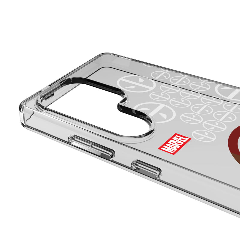 Marvel Deadpool Sigil Galaxy Clear Phone Case for Samsung Galaxy Detail.Jpg