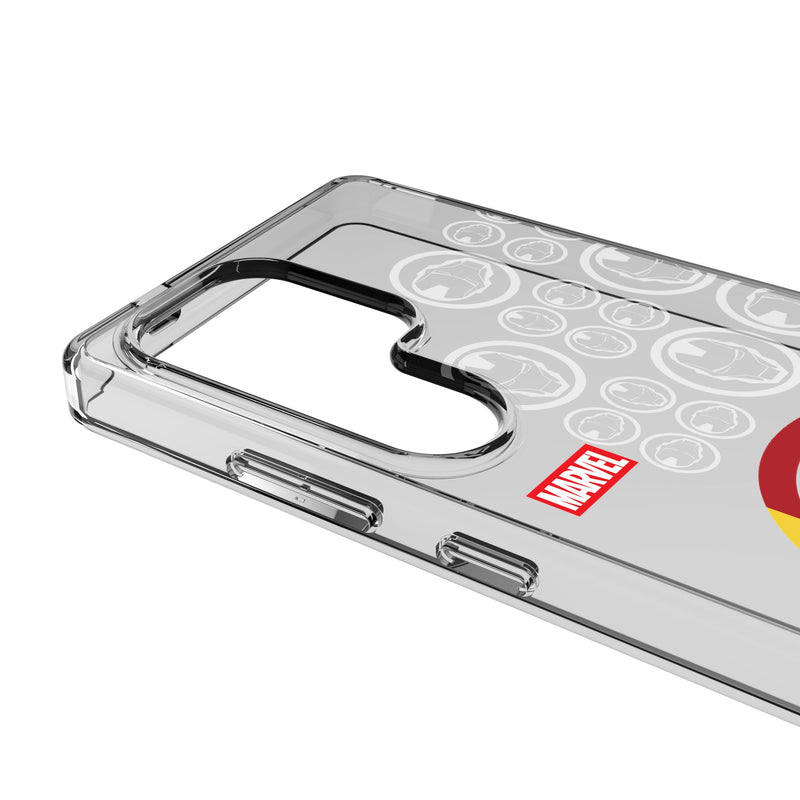 Marvel Avengers Iron Man Sigil Galaxy Clear Phone Case for Samsung Galaxy Detail.Jpg
