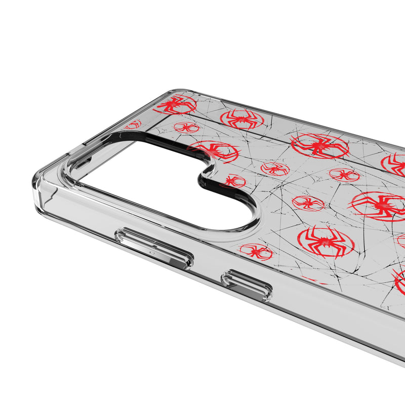 Marvel Miles Morales Pattern Galaxy Clear Phone Case for Samsung Galaxy Detail.Jpg