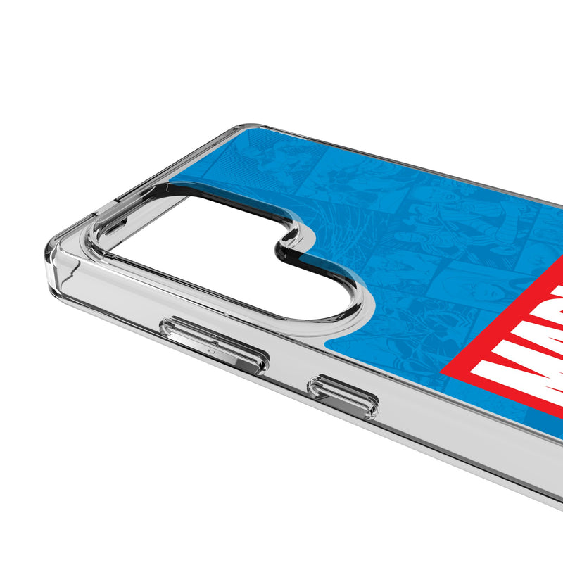 Marvel Comics Marvel Logo Galaxy Clear Phone Case for Samsung Galaxy Detail.Jpg