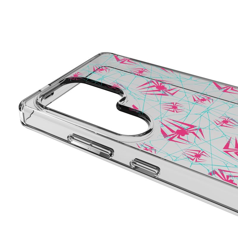 Marvel Spider-Gwen Pattern Galaxy Clear Phone Case for Samsung Galaxy Detail.Jpg