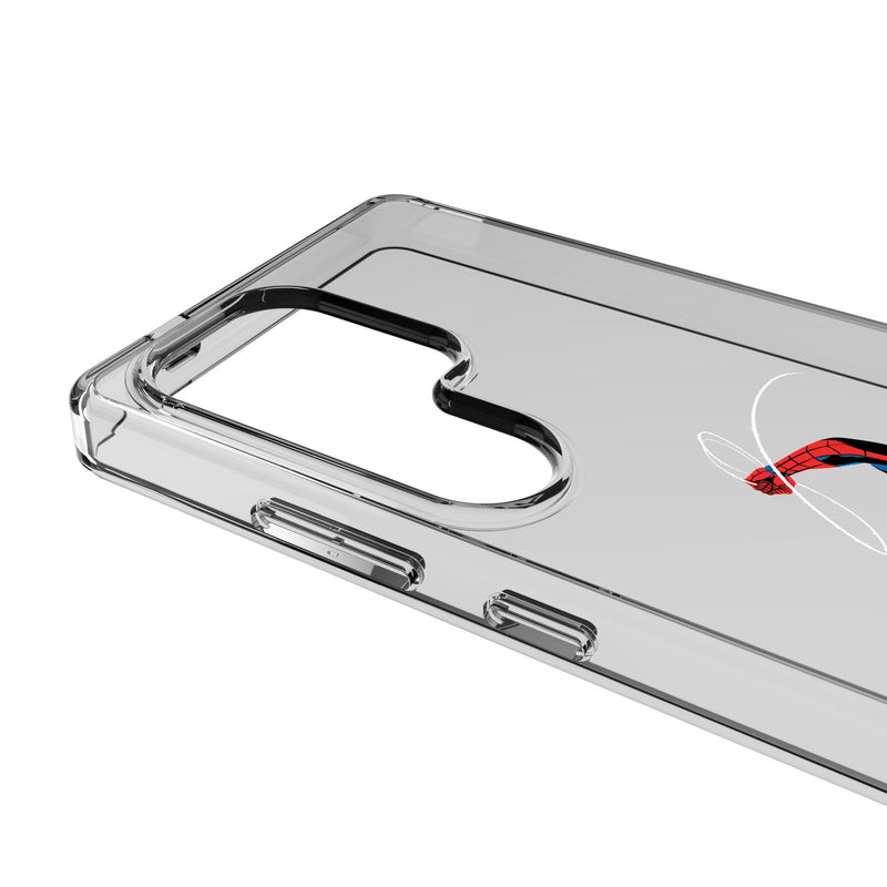 Marvel Spider-Man Badge Galaxy Clear Phone Case for Samsung Galaxy Detail.Jpg