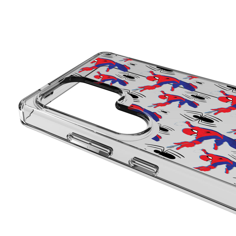 Marvel Spider-Man Pattern Galaxy Clear Phone Case for Samsung Galaxy Detail.Jpg