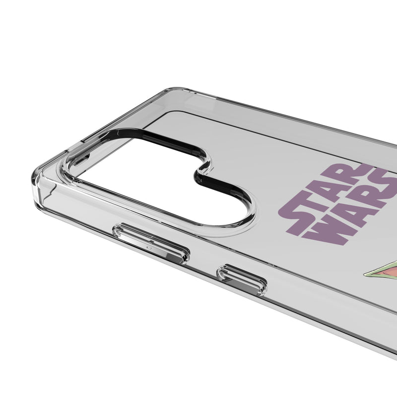 Star Wars: The Mandalorian Grogu Color Block Galaxy Clear Phone Case for Samsung Galaxy Detail.Jpg
