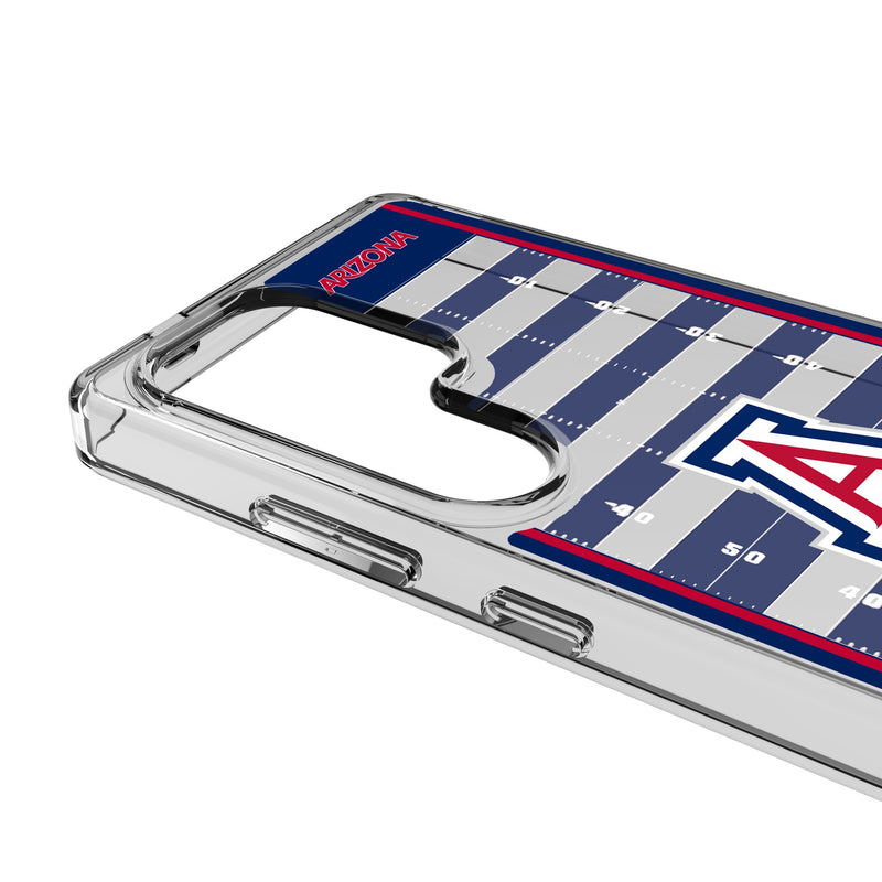 University of Arizona Wildcats Field Galaxy Clear Phone Case for Samsung Galaxy Detail.Jpg
