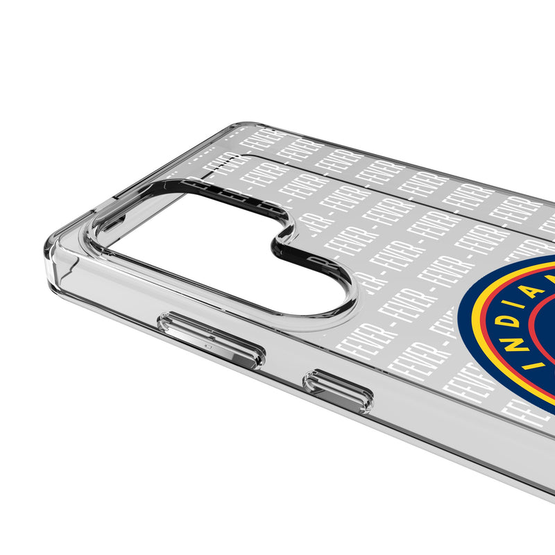 Indiana Fever Text Backdrop Galaxy Clear Phone Case for Samsung Galaxy Detail.Jpg