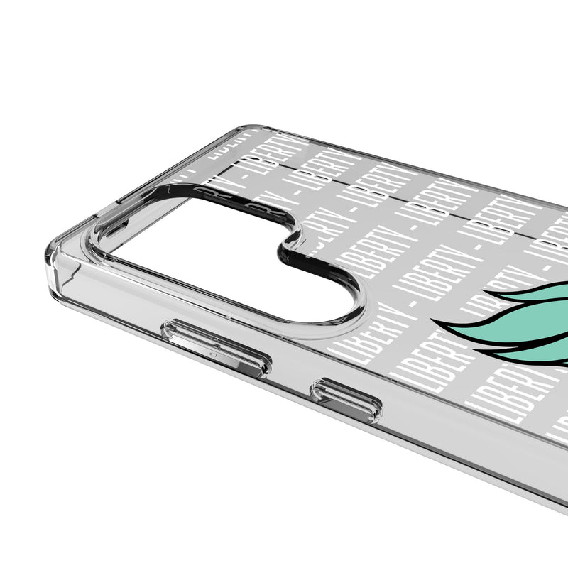 New York Liberty Text Backdrop Galaxy Clear Phone Case for Samsung Galaxy Detail.Jpg