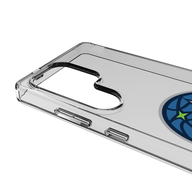 Minnesota Lynx Text Backdrop Galaxy Clear Phone Case for Samsung Galaxy Detail.Jpg