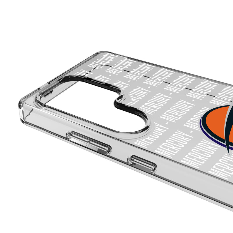 Phoenix Mercury Text Backdrop Galaxy Clear Phone Case for Samsung Galaxy Detail.Jpg