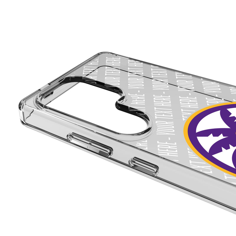 Los Angeles Sparks Personalized EndZone Plus Galaxy Clear Phone Case for Samsung Galaxy Detail.Jpg