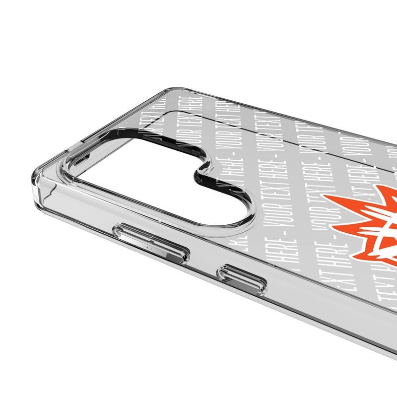 Connecticut Sun Personalized EndZone Plus Galaxy Clear Phone Case for Samsung Galaxy Detail.Jpg