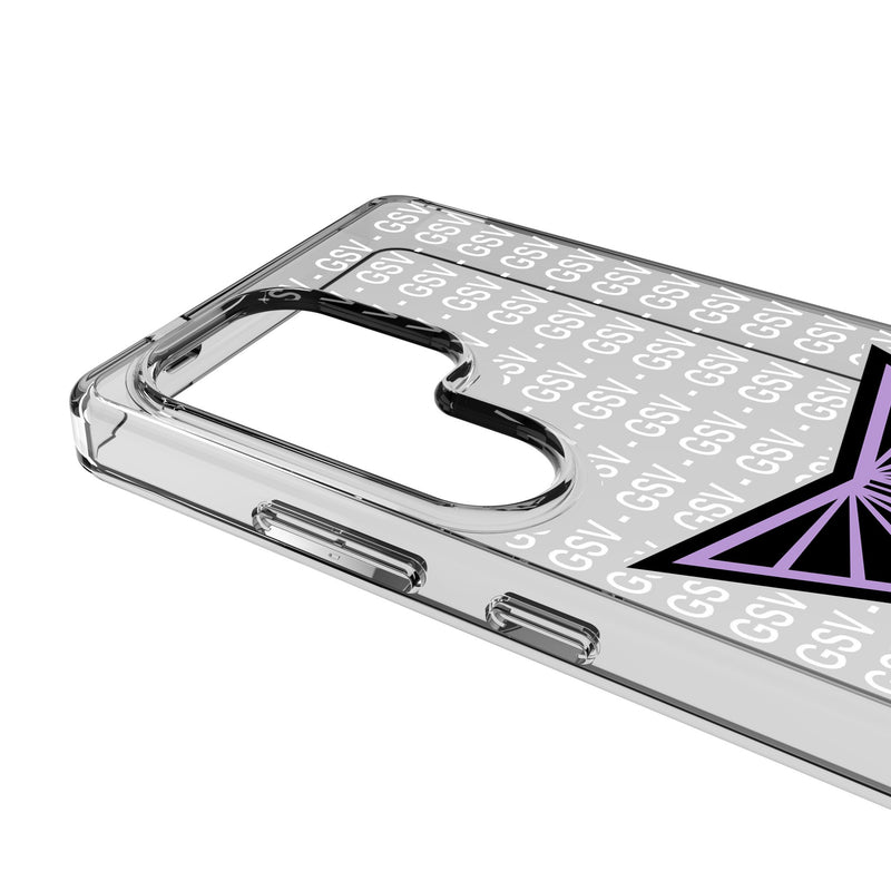 Golden State Valkyries Text Backdrop Galaxy Clear Phone Case for Samsung Galaxy Detail.Jpg