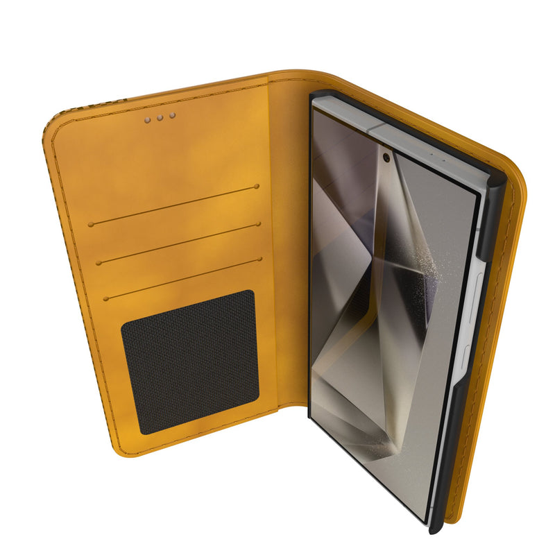 Alvin Kamara New Orleans Saints 41 Ready Galaxy Folio Phone Case Open.Jpg