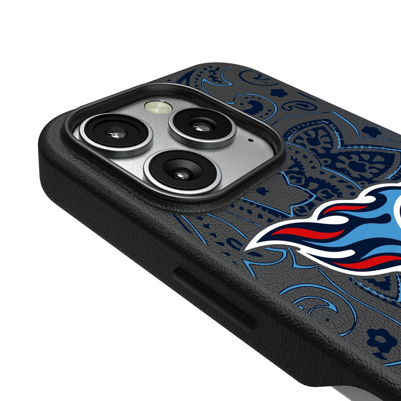 Tennessee Titans Paisley iPhone MagSafe Compatible Phone Case for Apple iPhone Detail.Jpg