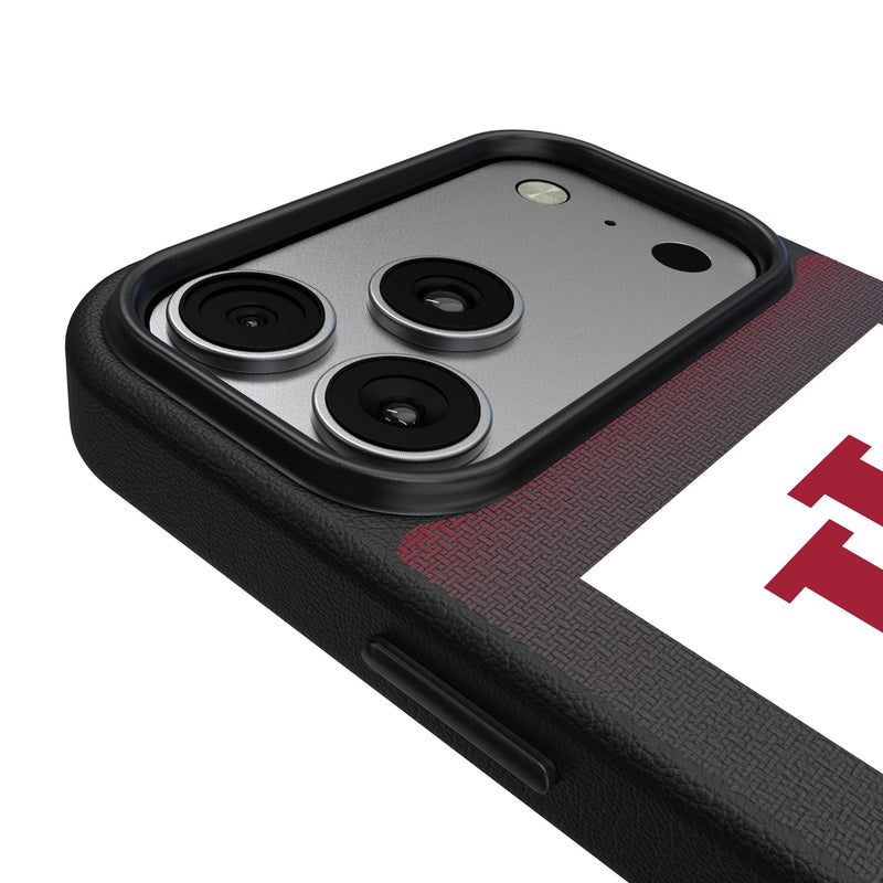 Indiana University Hoosiers Linen iPhone MagSafe Compatible Phone Case for Apple iPhone Detail.Jpg