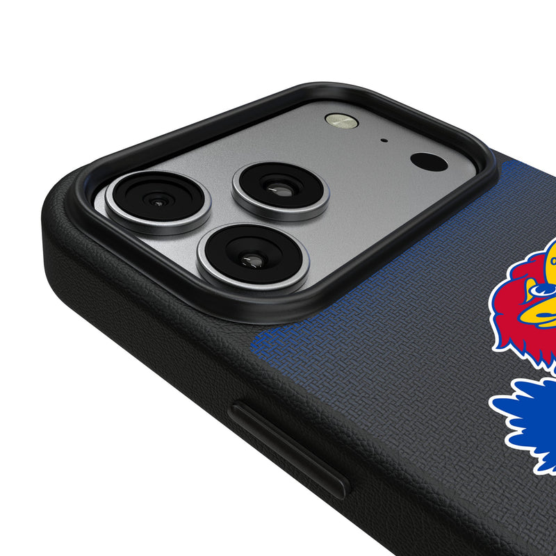 University of Kansas Jayhawks Linen iPhone MagSafe Compatible Phone Case for Apple iPhone Detail.Jpg