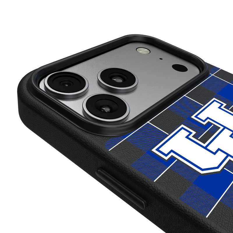 University of Kentucky Wildcats Plaid iPhone MagSafe Compatible Phone Case for Apple iPhone Detail.Jpg