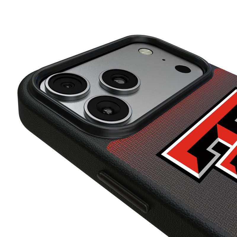 Texas Tech Red Raiders Linen iPhone MagSafe Compatible Phone Case for Apple iPhone Detail.Jpg