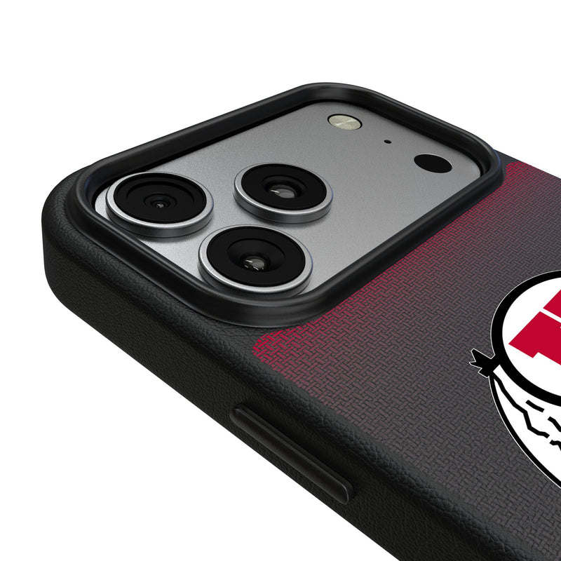 University of Utah Utes Linen iPhone MagSafe Compatible Phone Case for Apple iPhone Detail.Jpg