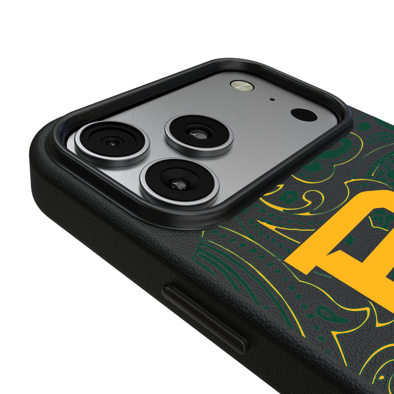 Baylor University Bears Paisley iPhone MagSafe Compatible Phone Case for Apple iPhone Detail.Jpg