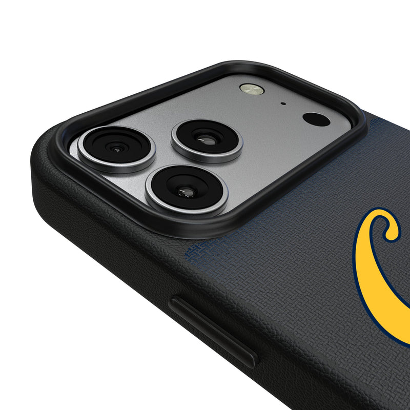 University of California Berkeley Golden Bears Linen iPhone MagSafe Compatible Phone Case for Apple iPhone Detail.Jpg