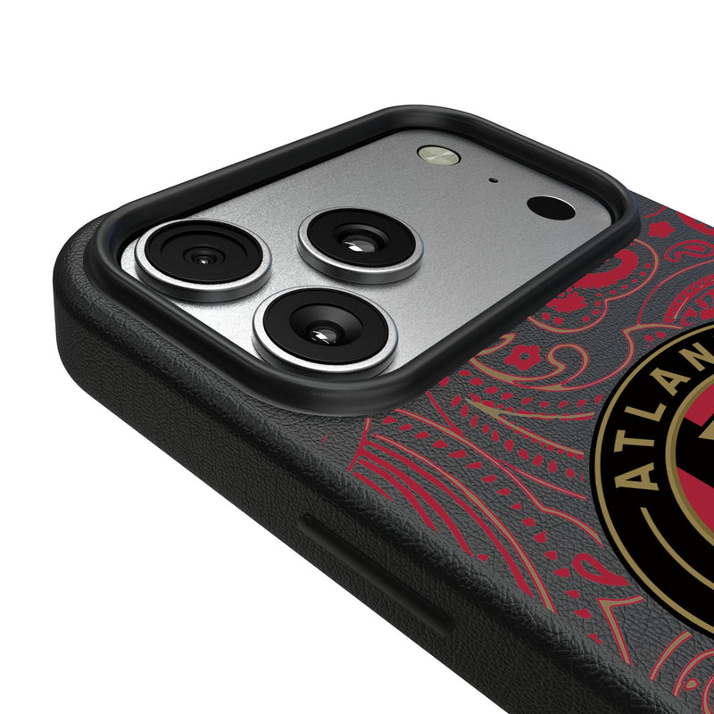 Atlanta United FC Paisley iPhone MagSafe Compatible Phone Case for Apple iPhone Detail.Jpg