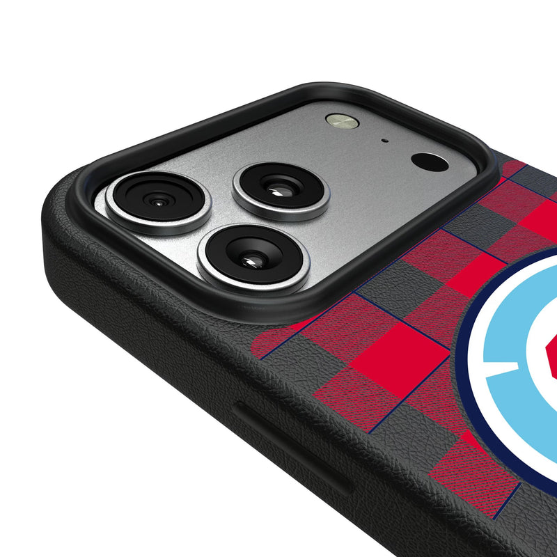 Chicago Fire Plaid iPhone MagSafe Compatible Phone Case for Apple iPhone Detail.Jpg