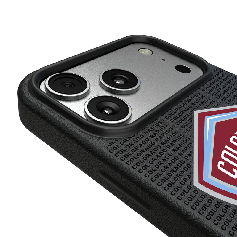 Colorado Rapids Text Backdrop iPhone MagSafe Compatible Phone Case for Apple iPhone Detail.Jpg