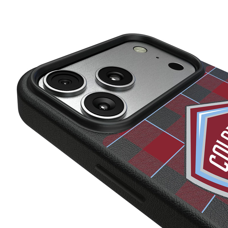 Colorado Rapids Plaid iPhone MagSafe Compatible Phone Case for Apple iPhone Detail.Jpg