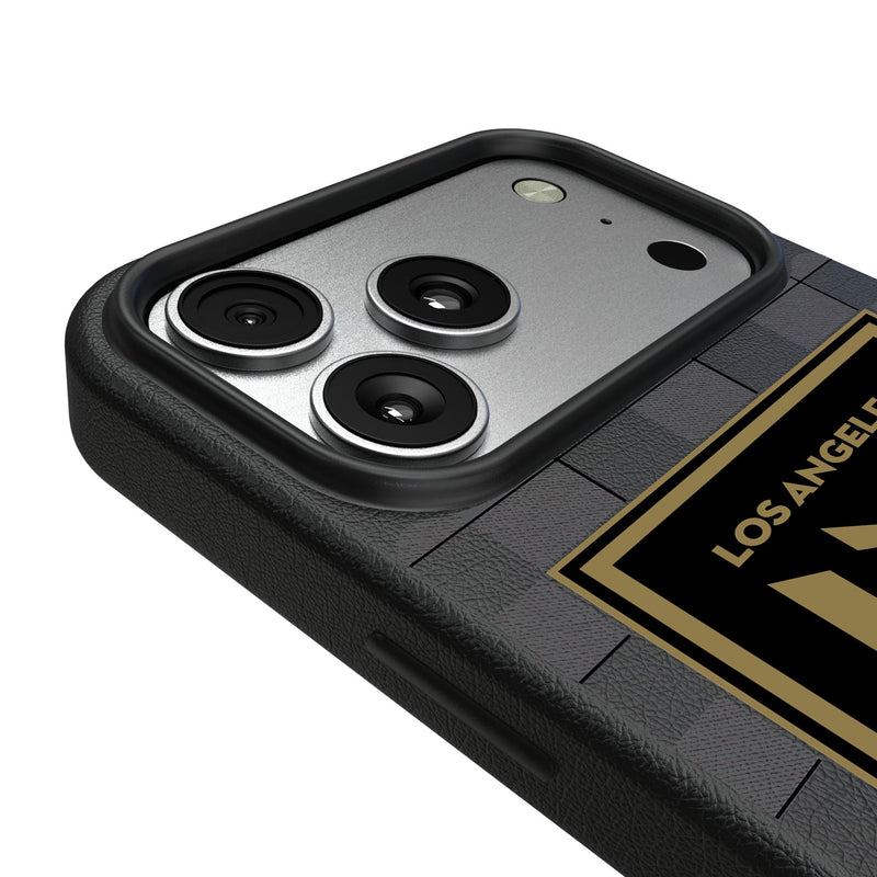 Los Angeles Football Club Plaid iPhone MagSafe Compatible Phone Case for Apple iPhone Detail.Jpg