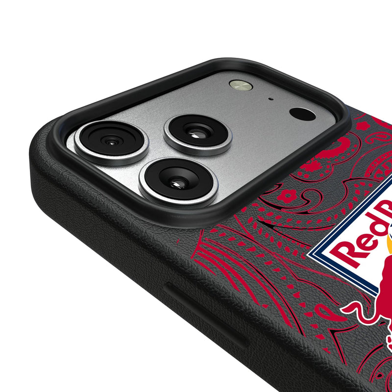 New York Red Bulls Paisley iPhone MagSafe Compatible Phone Case for Apple iPhone Detail.Jpg