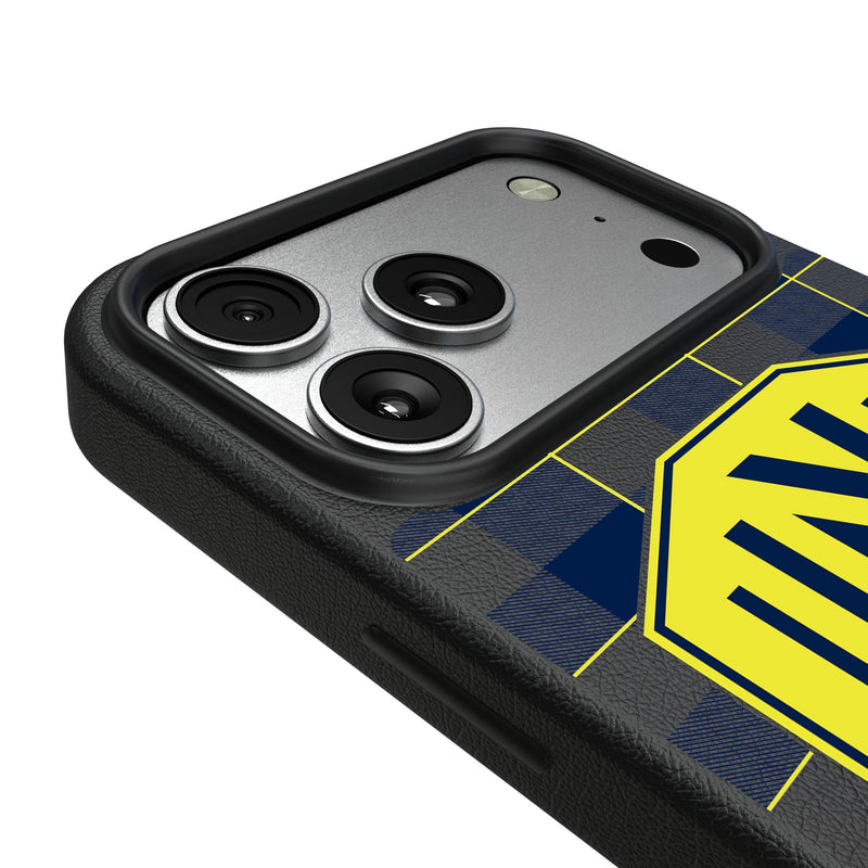 Nashville SC Plaid iPhone MagSafe Compatible Phone Case for Apple iPhone Detail.Jpg