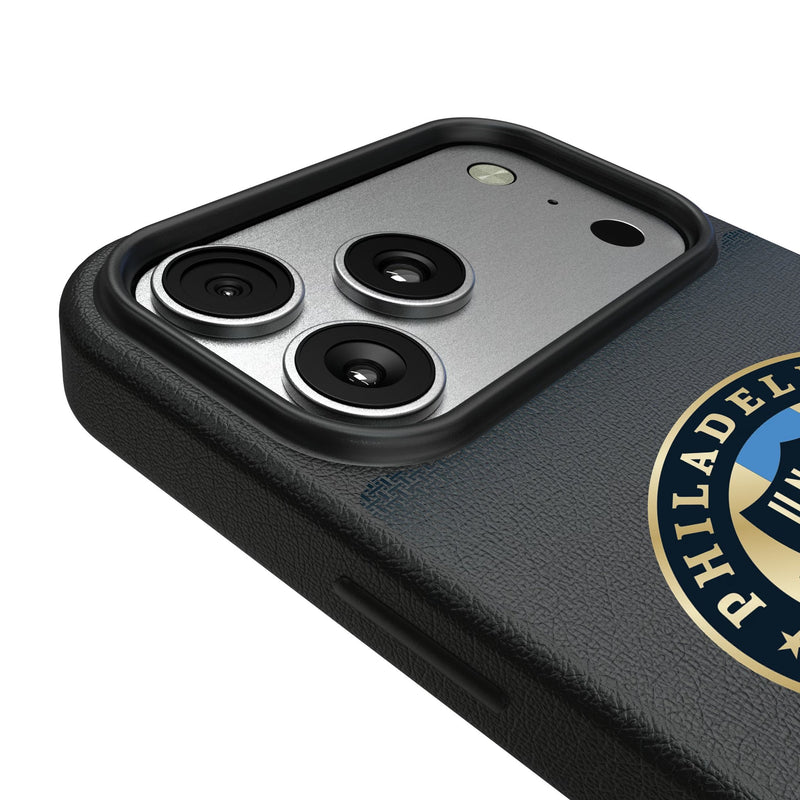 Philadelphia Union Linen iPhone MagSafe Compatible Phone Case for Apple iPhone Detail.Jpg
