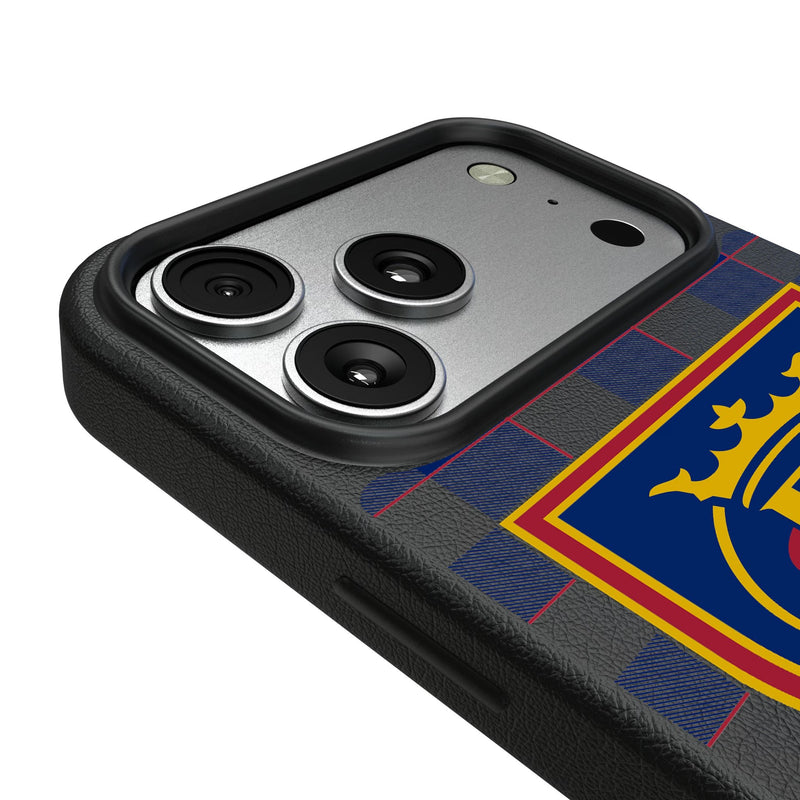 Real Salt Lake Plaid iPhone MagSafe Compatible Phone Case for Apple iPhone Detail.Jpg