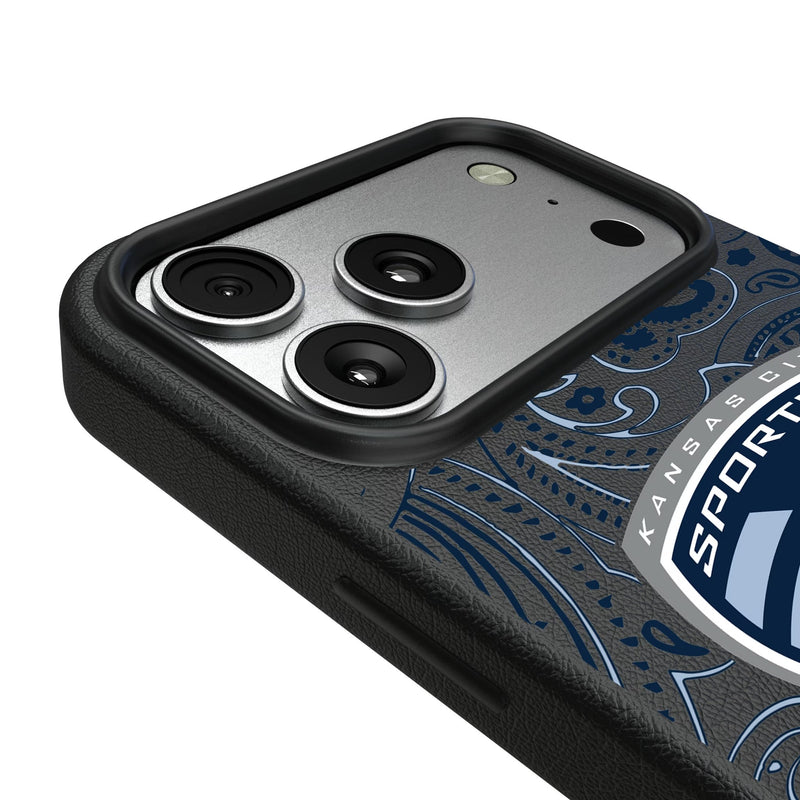 Sporting Kansas City Paisley iPhone MagSafe Compatible Phone Case for Apple iPhone Detail.Jpg