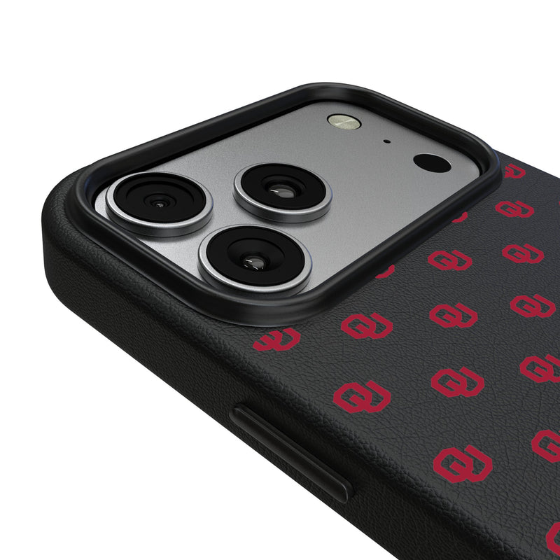 University of Oklahoma Sooners Fashion Pattern iPhone MagSafe Compatible Phone Case for Apple iPhone Detail.Jpg